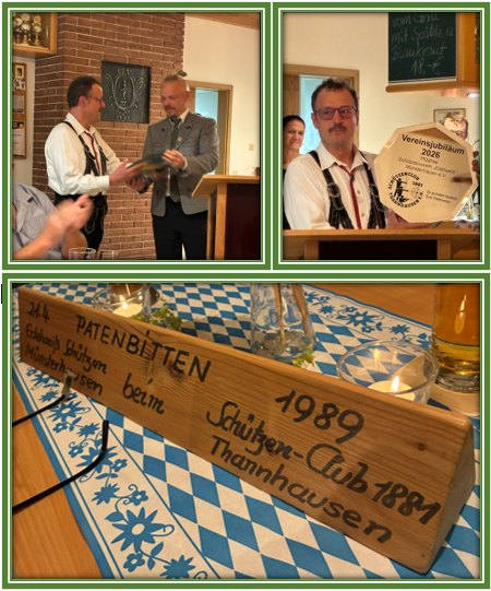 Vereinsjubiläum Patenverein – 75 Jahre Schützenverein Edelweiß Münsterhausen